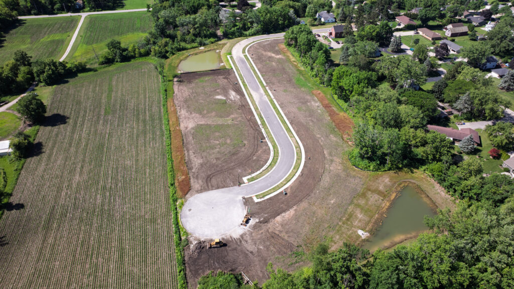 Aerial View of Edgemont Estates in Oak Creek WI