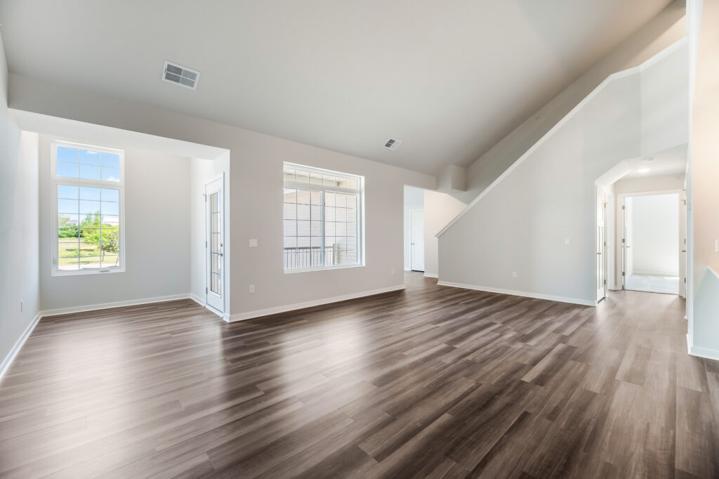 Edgewood Meadows Upper Condo Great Room by Stepping Stone Homes