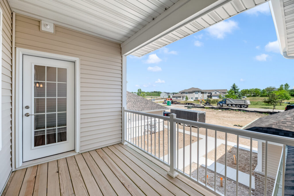 Edgewood Meadows Upper Condo Deck by Stepping Stone Homes