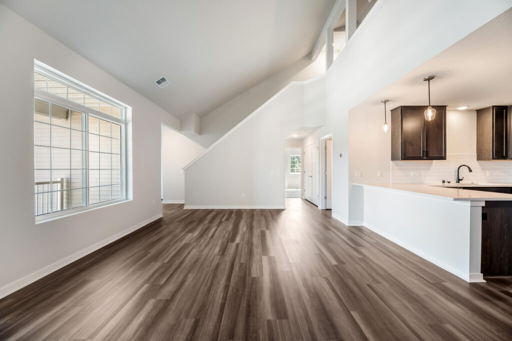 Edgewood Meadows Upper Condo Great Room by Stepping Stone Homes