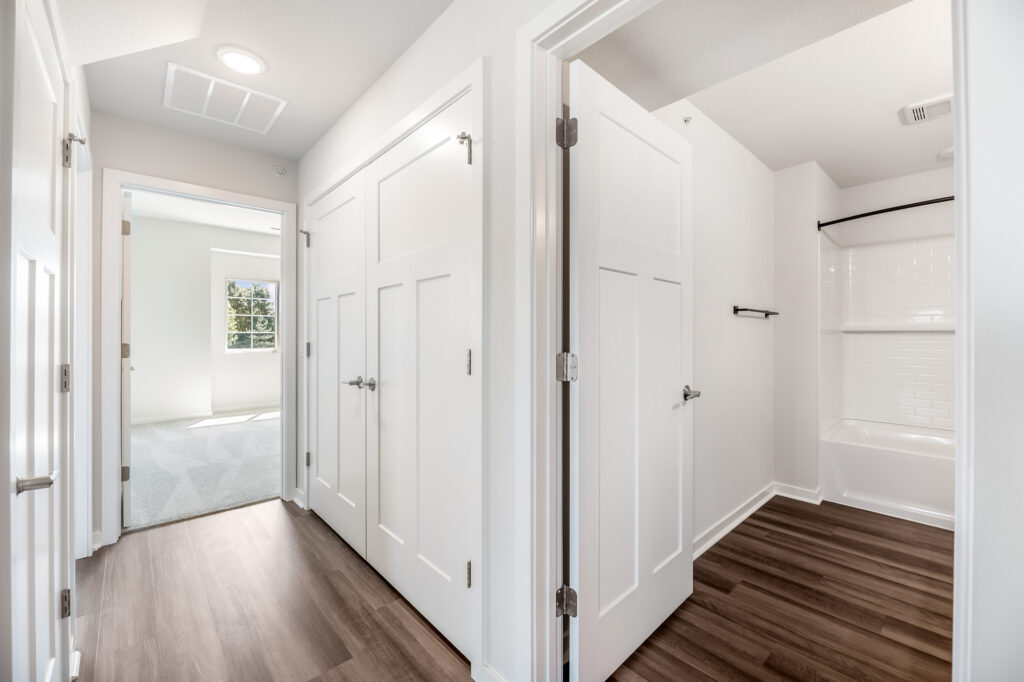 Edgewood Meadows Upper Condo Hallway by Stepping Stone Homes