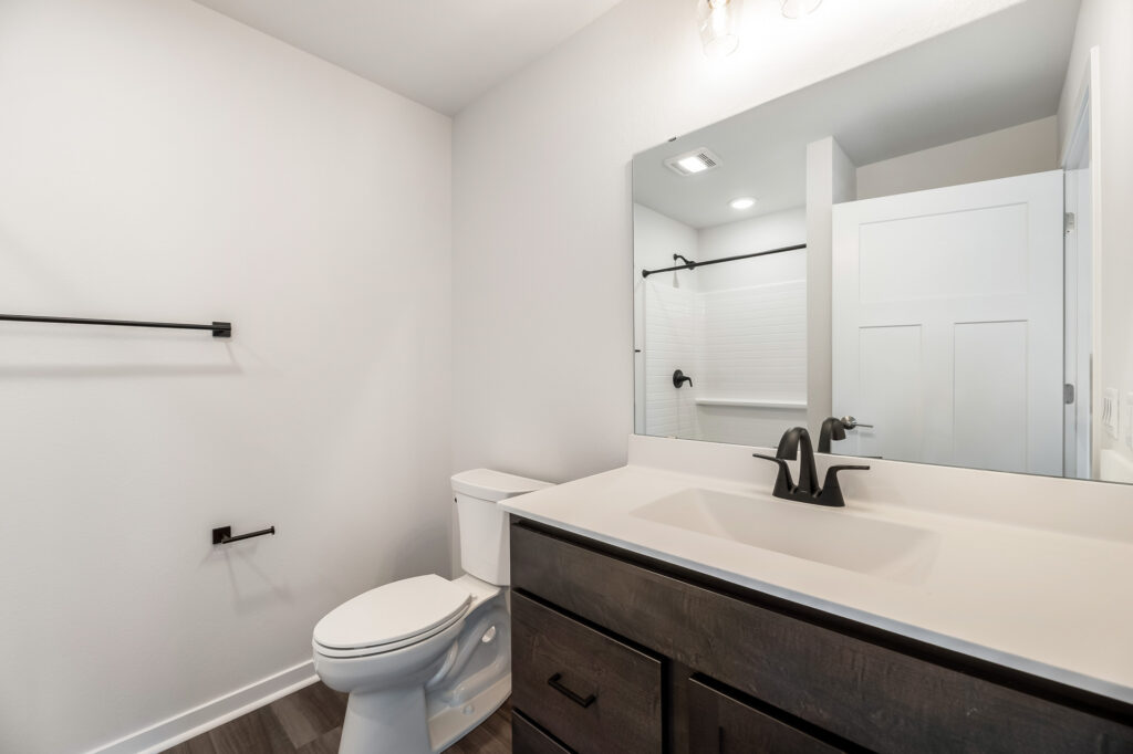 Edgewood Meadows Upper Condo Master Bathroom by Stepping Stone Homes