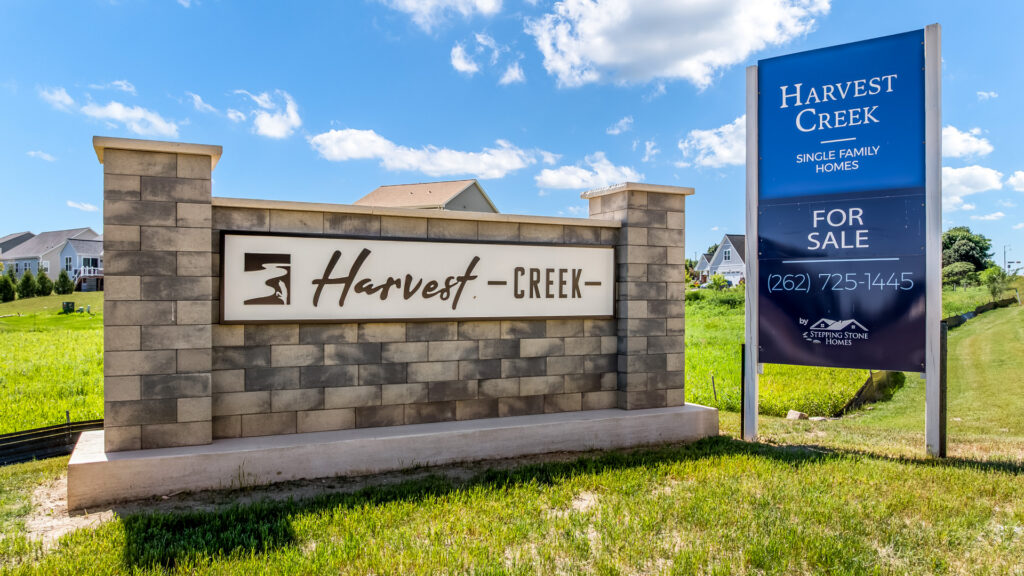 Harvest Creek Monument in Summer 2026