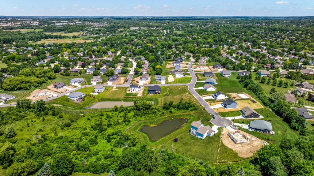 Aerial View of Heritage Park North in Germantown WI