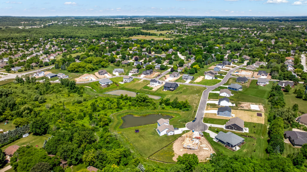 Aerial View of Heritage Park North in Germantown WI