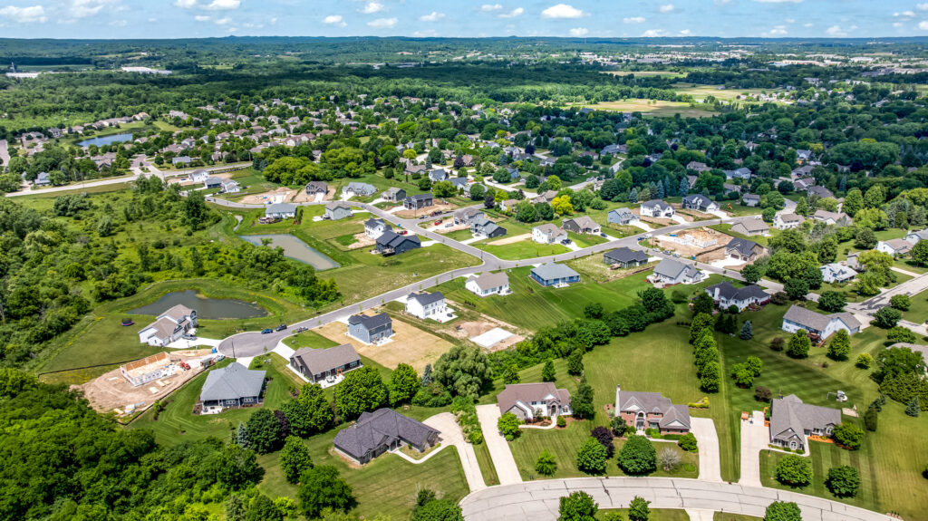 Aerial View of Heritage Park North in Germantown WI