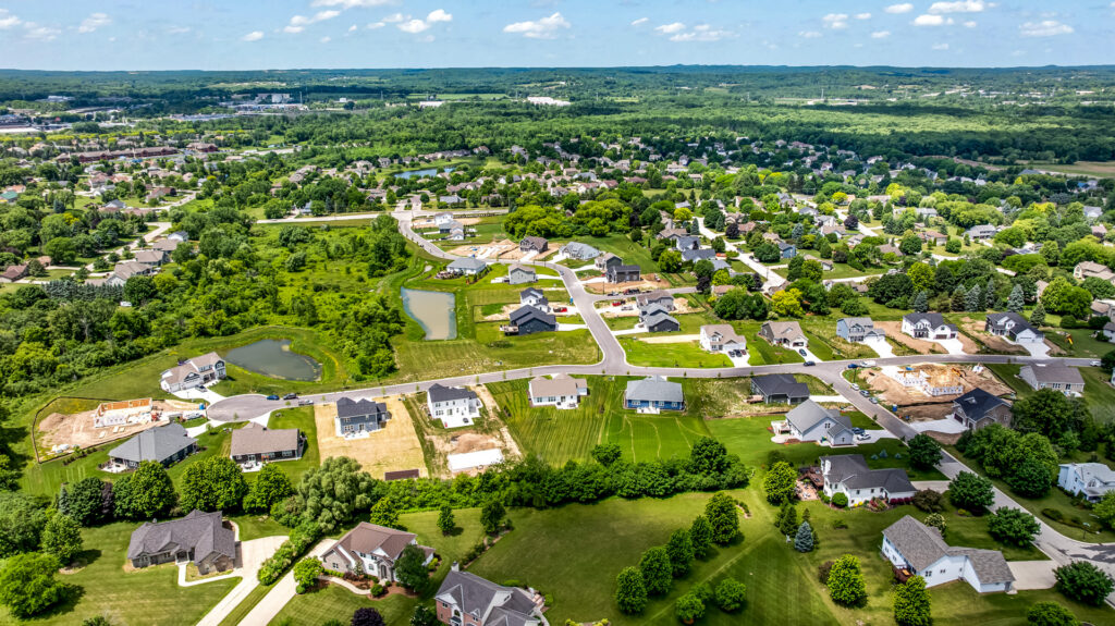 Aerial View of Heritage Park North in Germantown WI