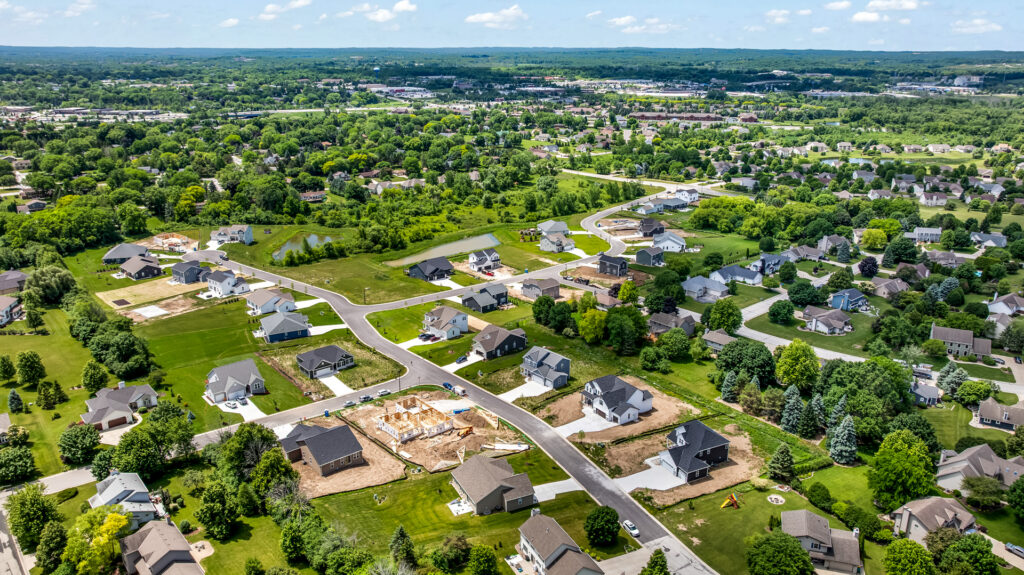 Aerial View of Heritage Park North in Germantown WI