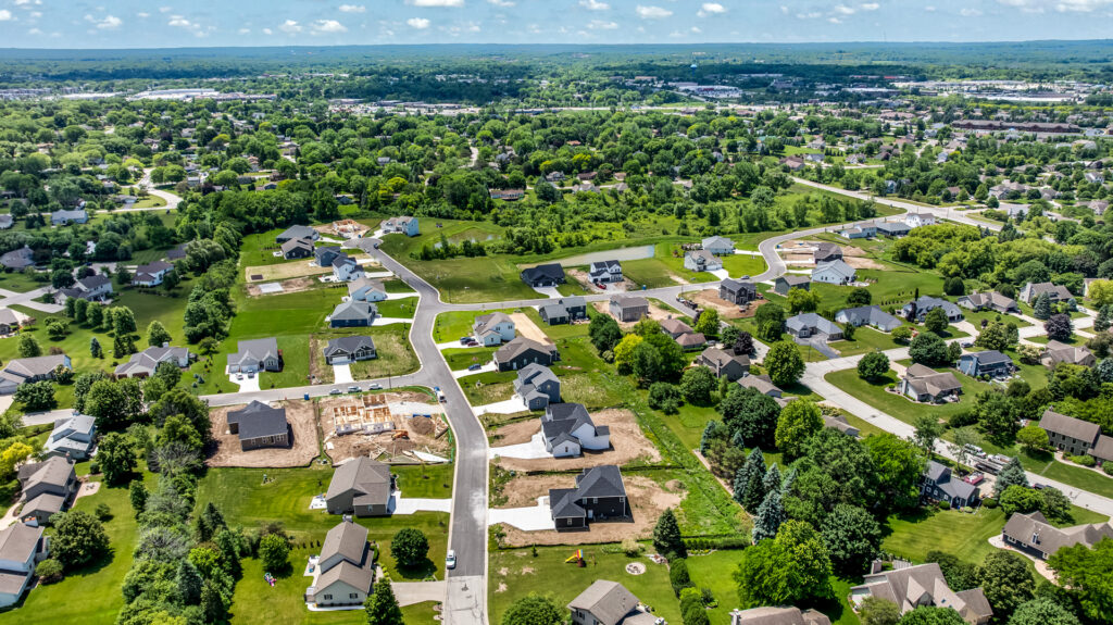 Aerial View of Heritage Park North in Germantown WI