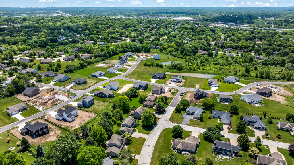Aerial View of Heritage Park North in Germantown WI