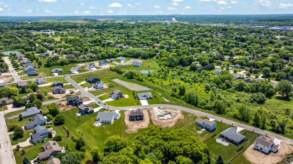 Aerial View of Heritage Park North in Germantown WI