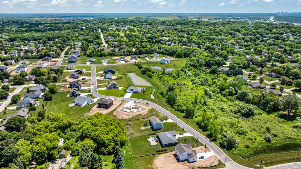 Aerial View of Heritage Park North in Germantown WI