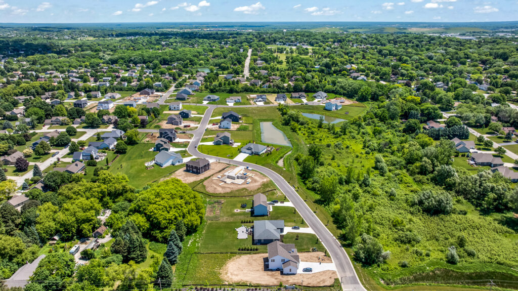 Aerial View of Heritage Park North in Germantown WI