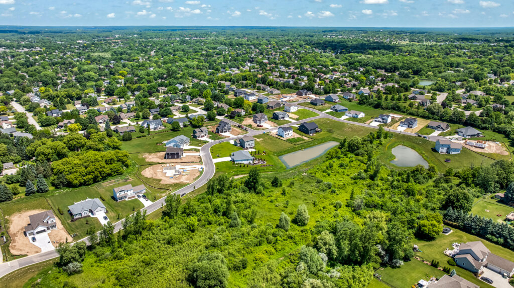 Aerial View of Heritage Park North in Germantown WI