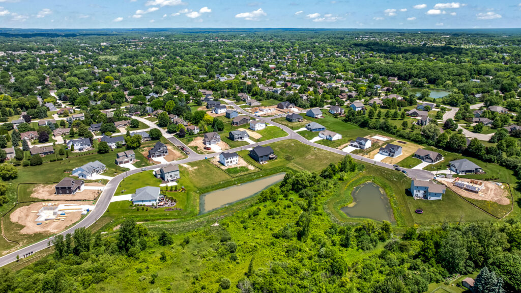Aerial View of Heritage Park North in Germantown WI
