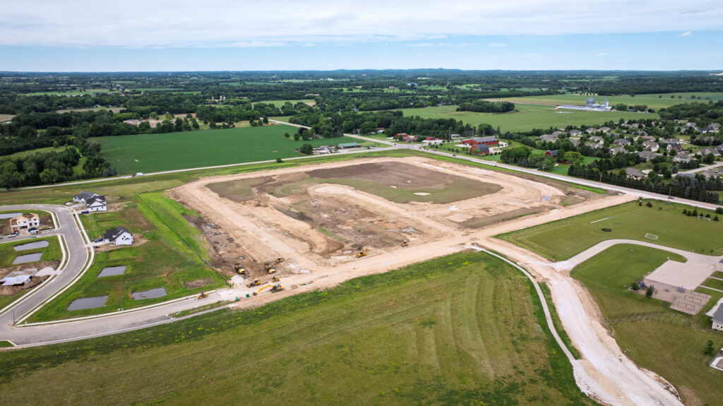 Aerial View of Prairie Creek Ridge in Oconomowoc WI