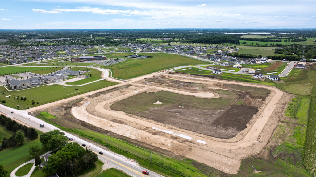 Aerial View of Prairie Creek Ridge in Oconomowoc WI