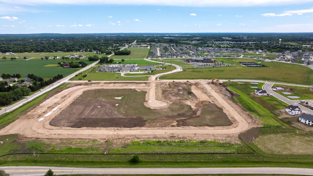 Aerial View of Prairie Creek Ridge in Oconomowoc WI