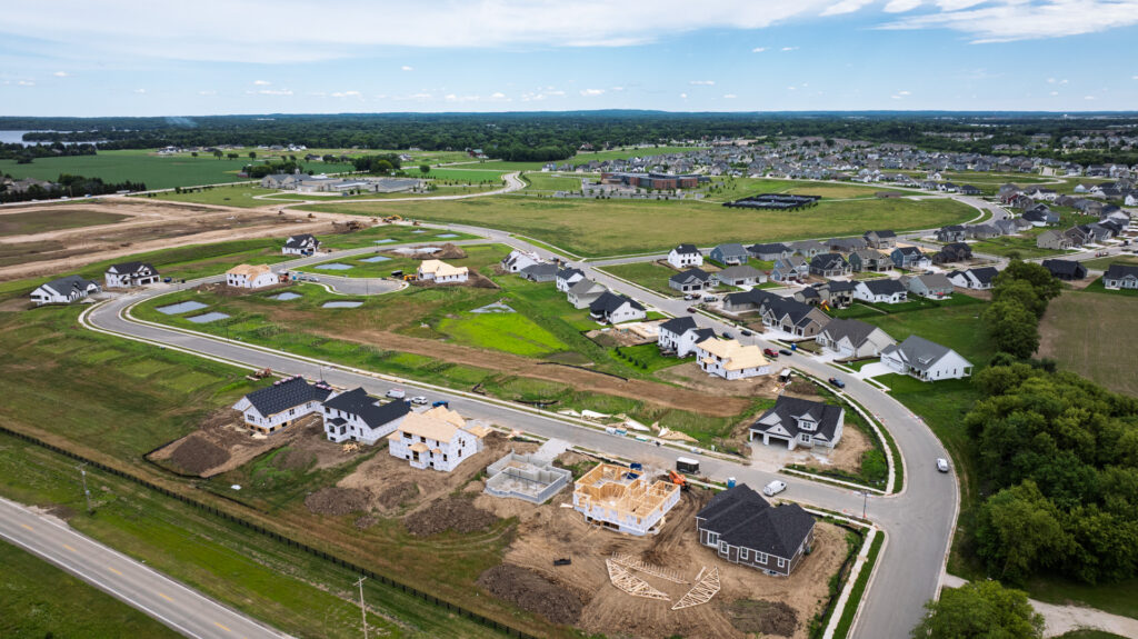 Aerial View of Prairie Creek Ridge in Oconomowoc WI