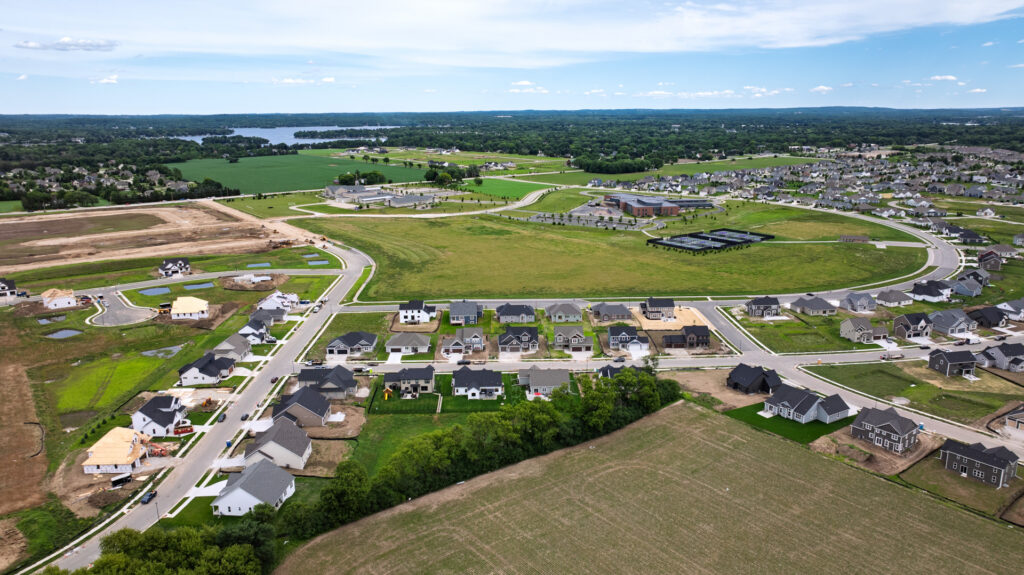 Aerial View of Prairie Creek Ridge in Oconomowoc WI