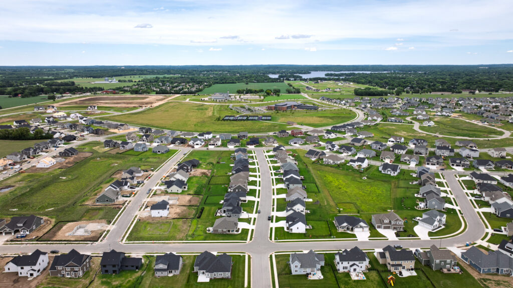 Aerial View of Prairie Creek Ridge in Oconomowoc WI