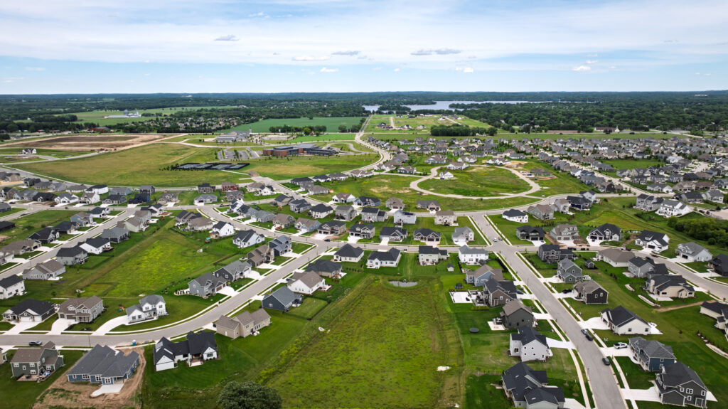 Aerial View of Prairie Creek Ridge in Oconomowoc WI