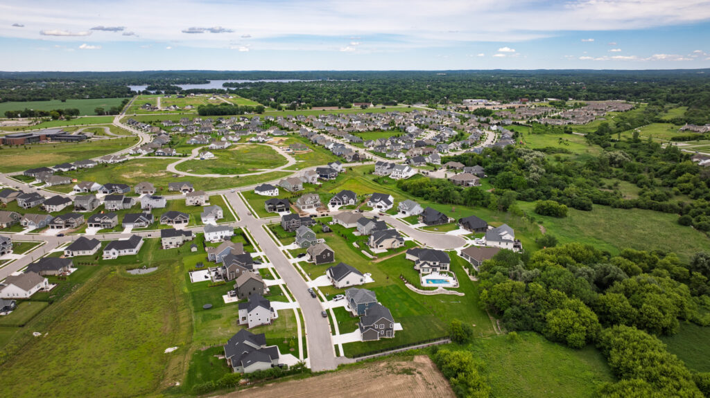 Aerial View of Prairie Creek Ridge in Oconomowoc WI