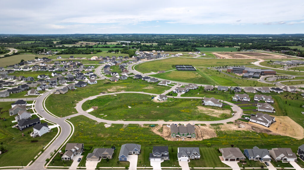 Aerial View of Prairie Creek Ridge in Oconomowoc WI