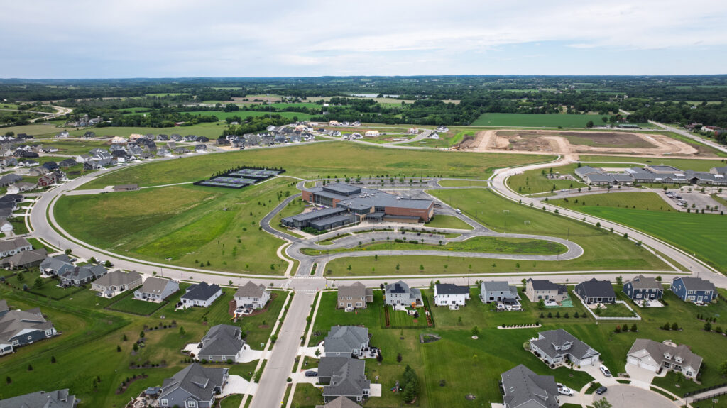 Aerial View of Prairie Creek Ridge in Oconomowoc WI