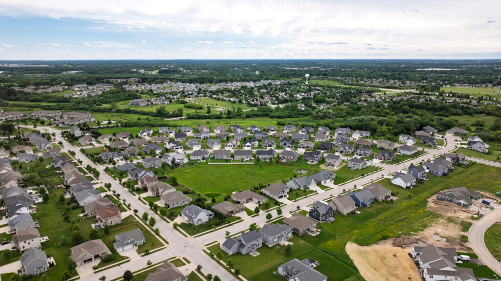 Aerial View of Prairie Creek Ridge in Oconomowoc WI