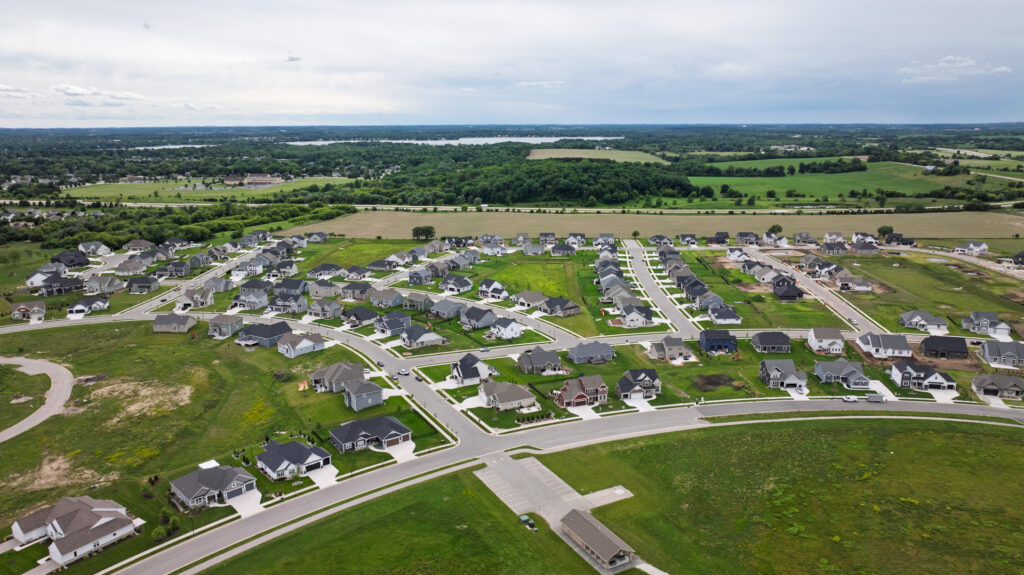 Aerial View of Prairie Creek Ridge in Oconomowoc WI