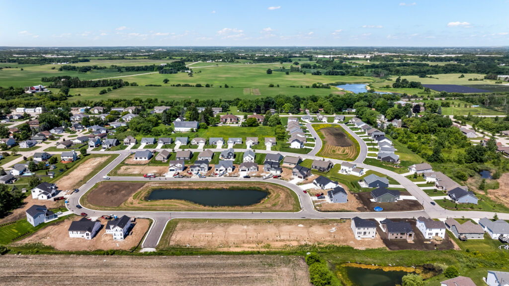 Aerial View of Prairie Pathways in Franksville WI