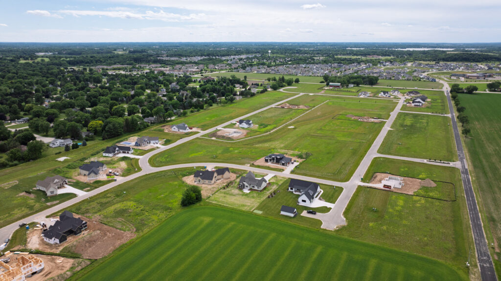 Aerial View of Snyder Farm in Oconomowoc WI