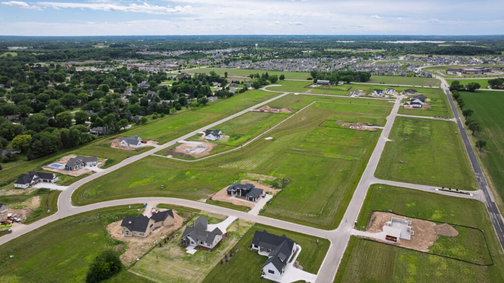 Aerial View of Snyder Farm in Oconomowoc WI