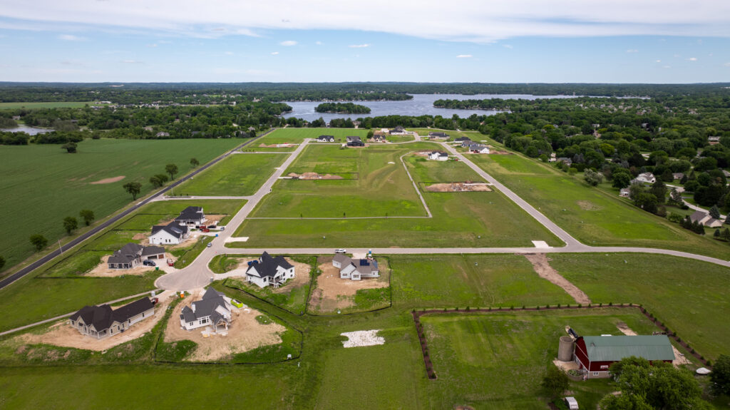 Aerial View of Snyder Farm in Oconomowoc WI