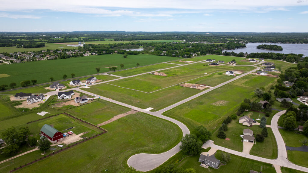 Aerial View of Snyder Farm in Oconomowoc WI