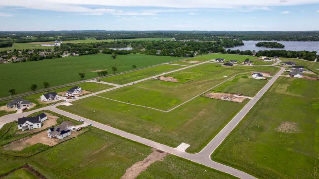 Aerial View of Snyder Farm in Oconomowoc WI