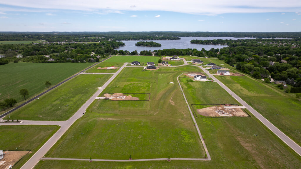 Aerial View of Snyder Farm in Oconomowoc WI