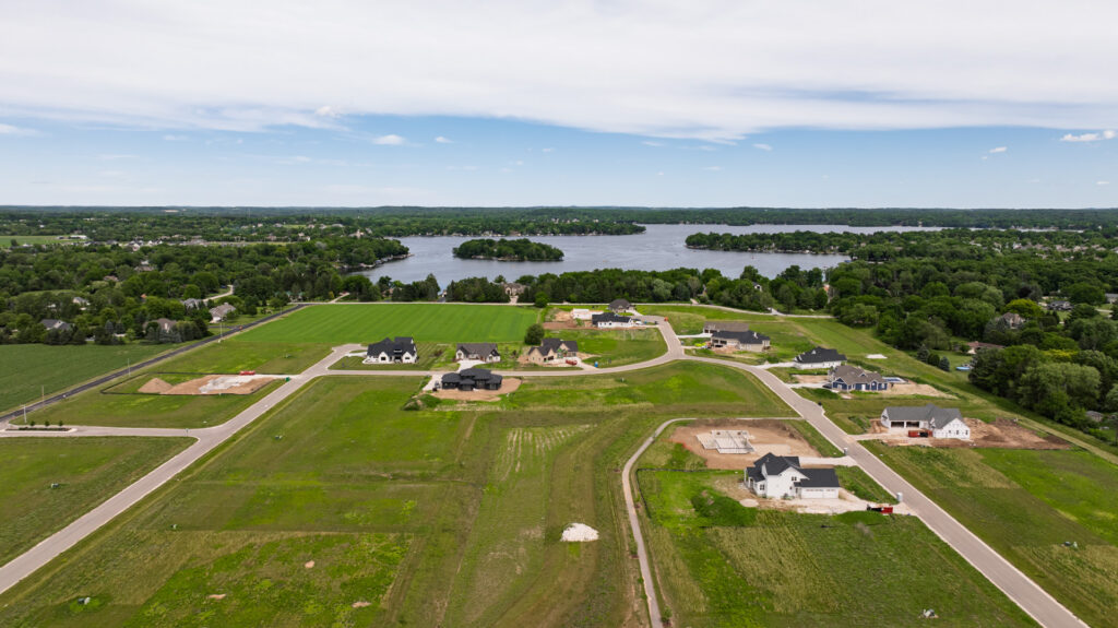 Aerial View of Snyder Farm in Oconomowoc WI