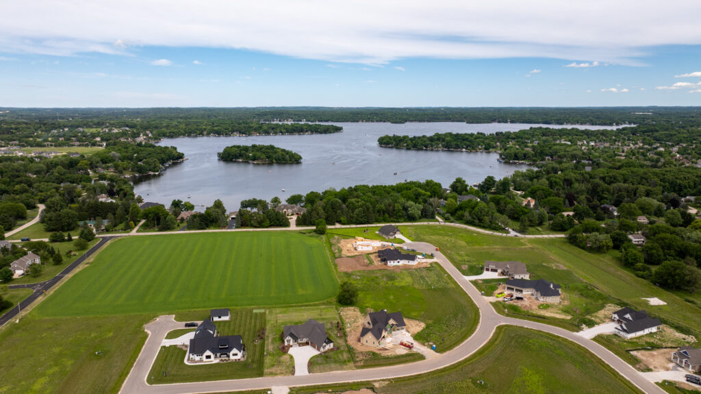 Aerial View of Snyder Farm in Oconomowoc WI