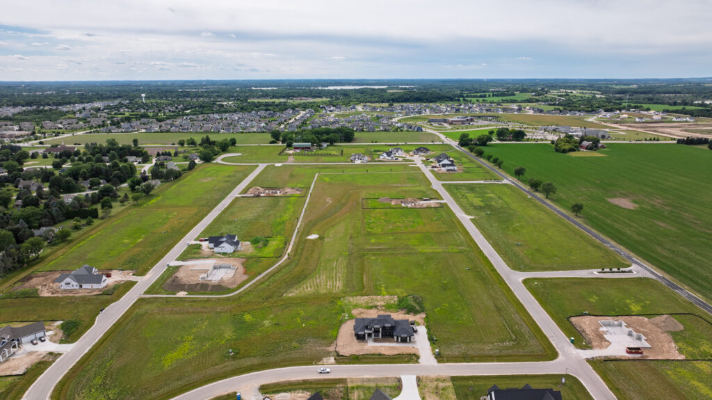 Aerial View of Snyder Farm in Oconomowoc WI
