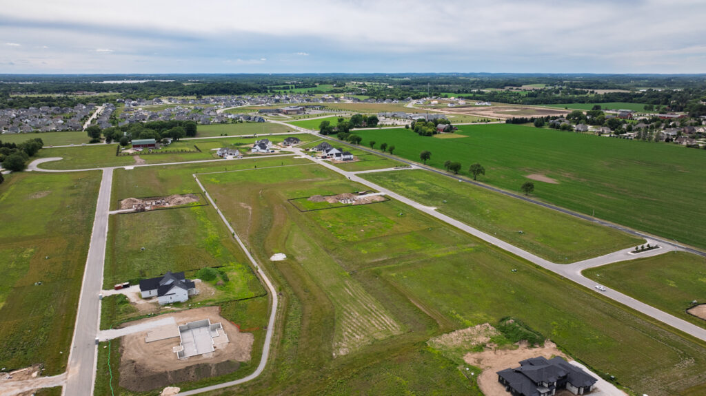 Aerial View of Snyder Farm in Oconomowoc WI