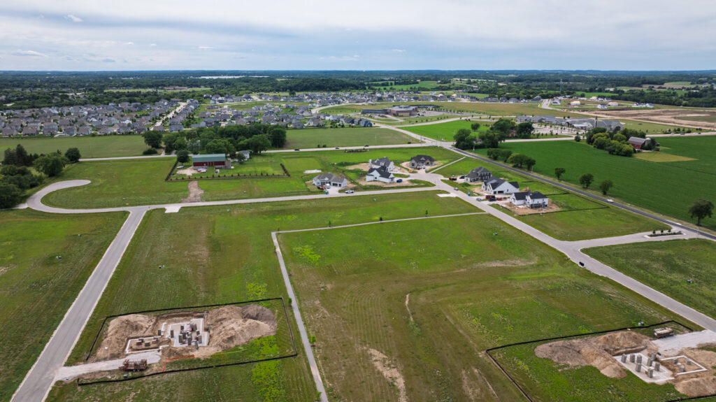 Aerial View of Snyder Farm in Oconomowoc WI