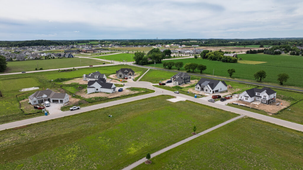 Aerial View of Snyder Farm in Oconomowoc WI