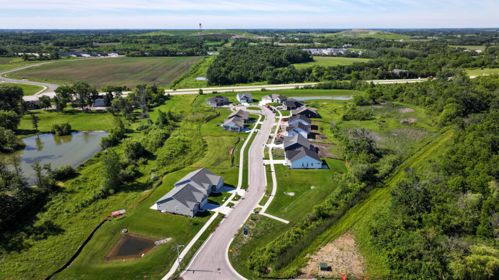 Aerial View of Woodfield Trail in Franklin WI