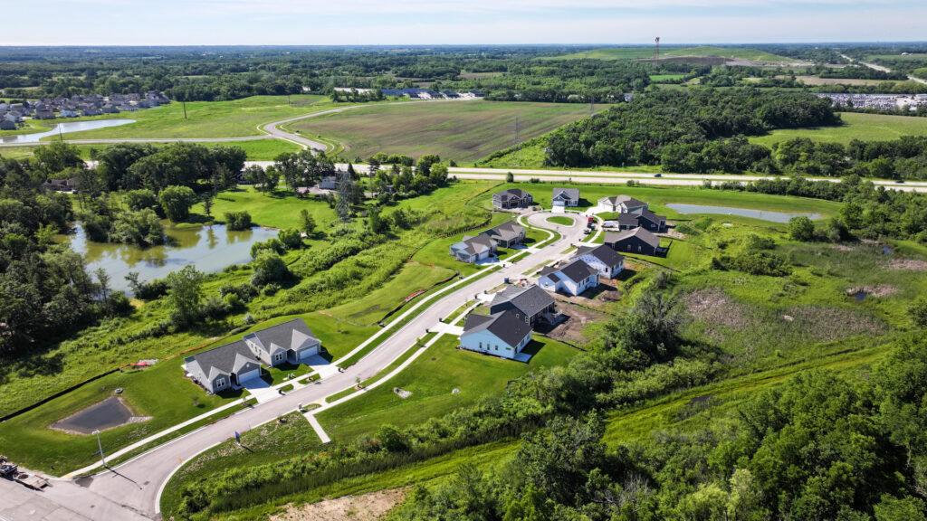 Aerial View of Woodfield Trail in Franklin WI