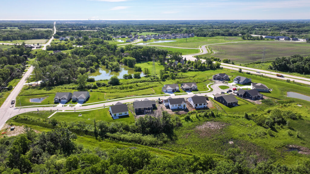 Aerial View of Woodfield Trail in Franklin WI