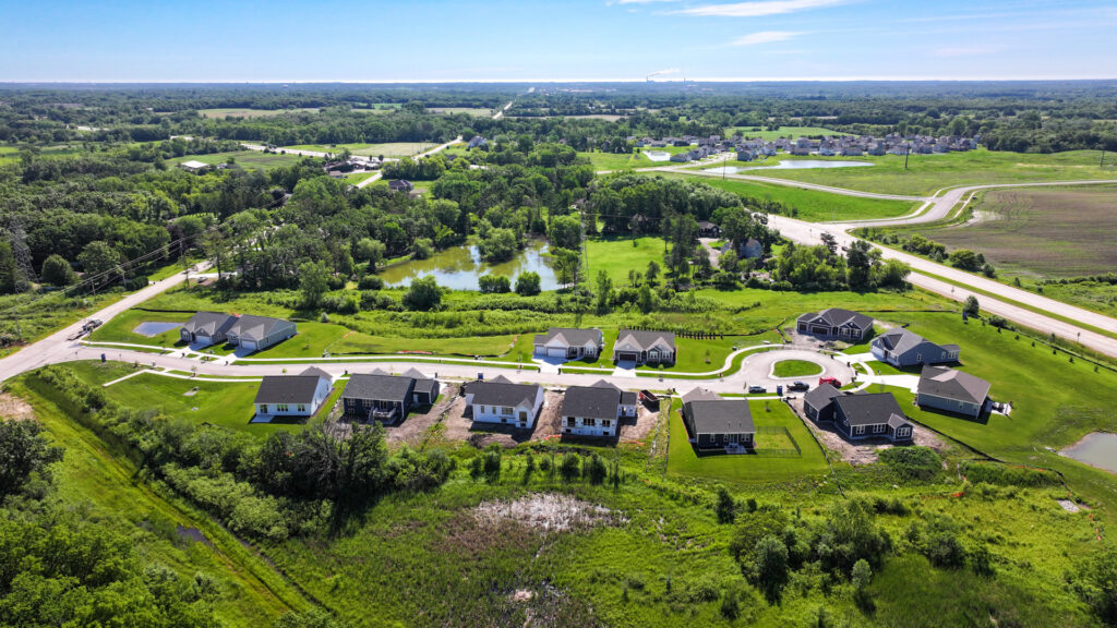 Aerial View of Woodfield Trail in Franklin WI