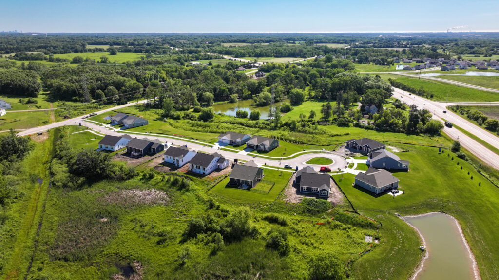 Aerial View of Woodfield Trail in Franklin WI