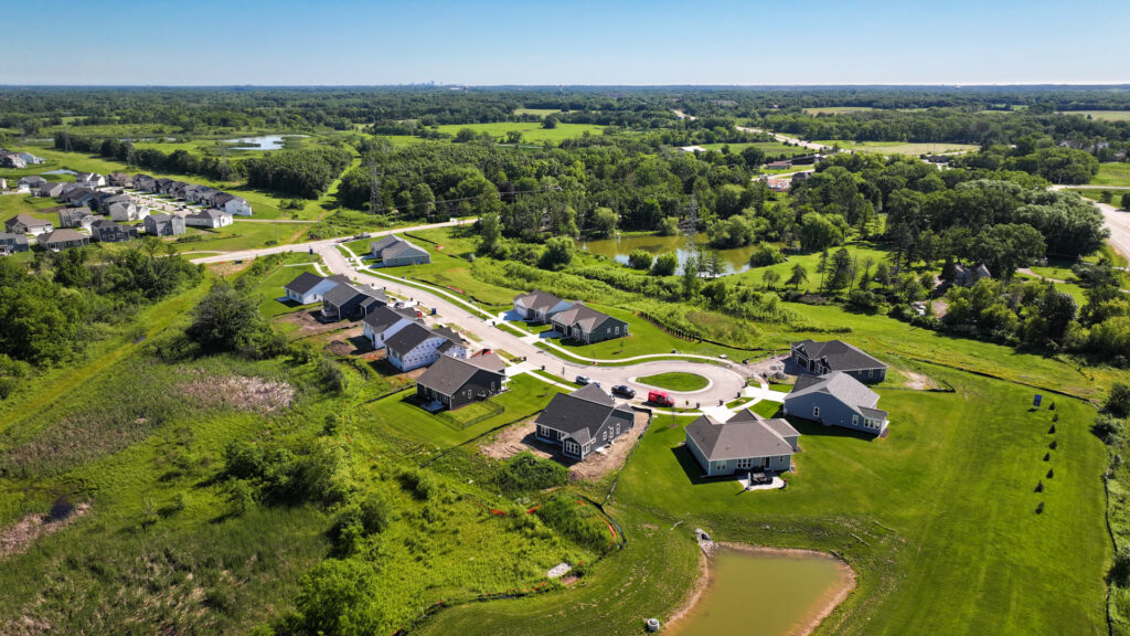 Aerial View of Woodfield Trail in Franklin WI